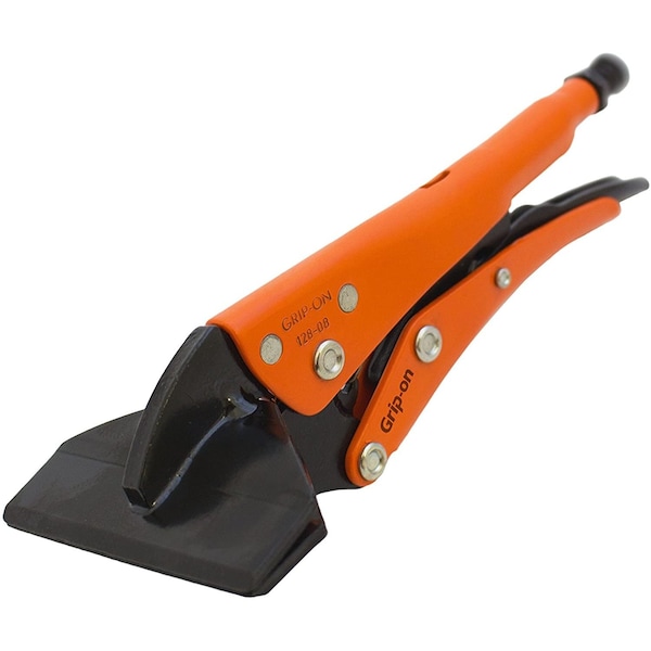 Grip-On Locking Pliers 8" SHEET METAL-ORANGE EPOXY GR12808 - main